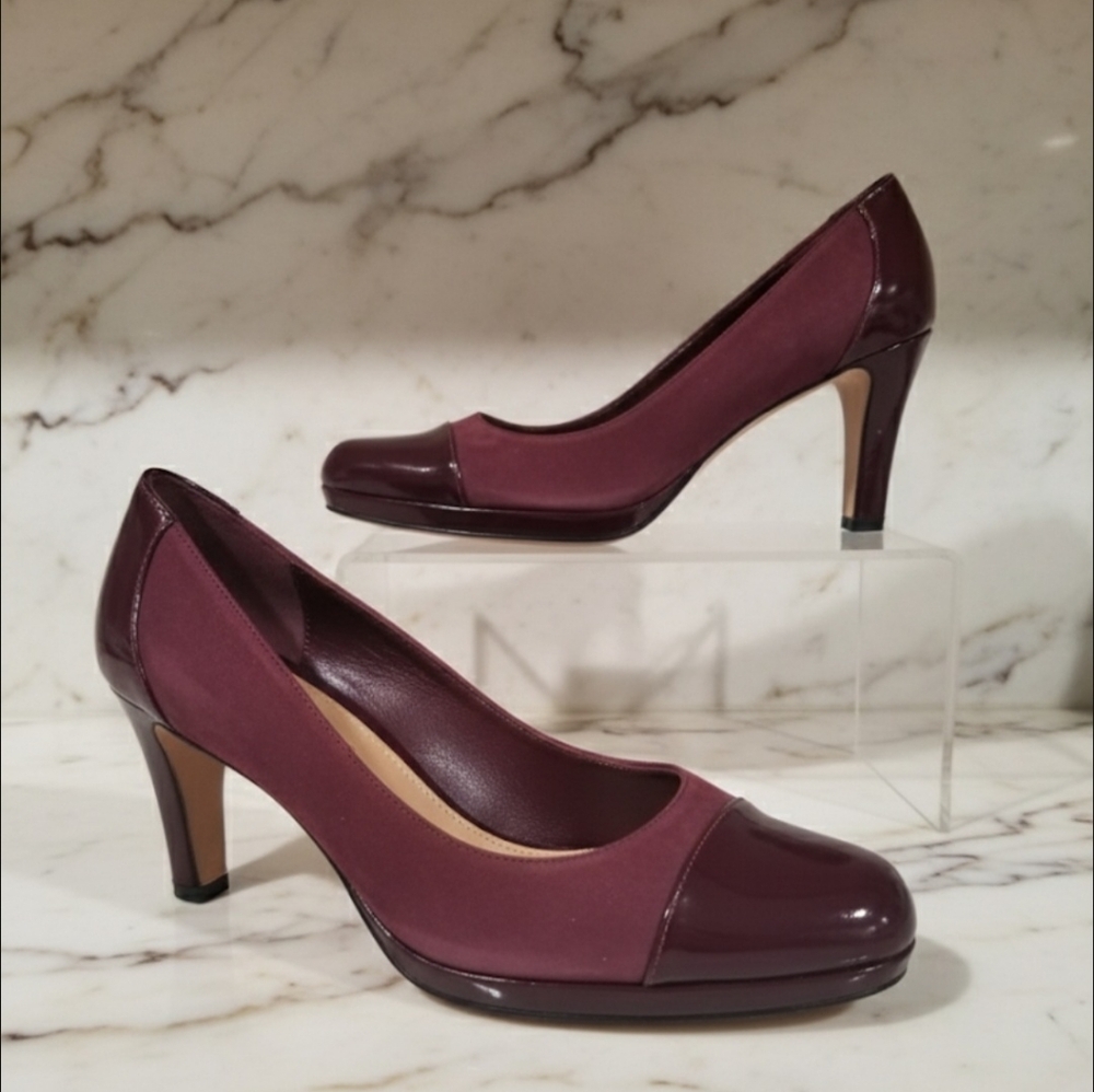 Cole Haan Patent Leather & Suede Pumps